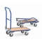 Foldable trolleys with push bars